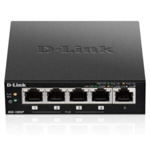 Switch D-Link DGS-1005P 5-Portas Gigabit PoE+ 60W Power Budget