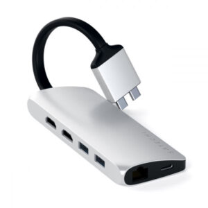 Hub Satechi USB-C Dual Multimedia Prateado