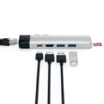 HUB Satechi Type-C Pro Ethernet 4K HDMI Prateado