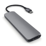 Hub Satechi Type-C Slim Multi-Port Adapter 4K Cinzento