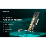 Adaptador UGREEN CM302 M.2 NVME para PCle 3.0
