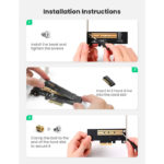 Adaptador UGREEN CM302 M.2 NVME para PCle 3.0