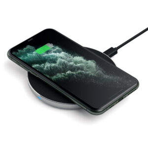 Carregador Wireless Qi USB-C Satechi Alumínio Prateado