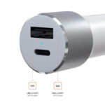 Carregador de Isqueiro Satechi USB-C 72W Cinzento Sideral