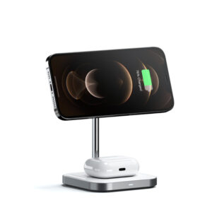 Base de Carregamento Satechi 2-in-1 Magnetic Wireless Charging