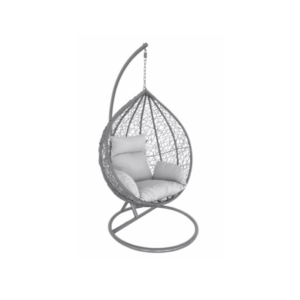 Cadeira de Baloiço Cinza 120X105X70CM