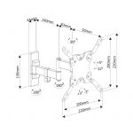 Suporte Ewent EW1522 Easy Turn TV Wall Mounting Bracket M 3 pivot 13 - 42_6