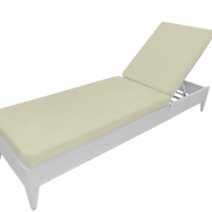 Espreguiçadeira Branca 196x65x30