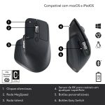Rato Óptico Logitech MX Master 3s WirelessBluetooth 8000DPI Graphite (1)