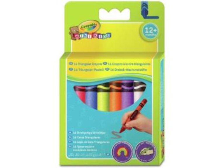 Crayola – Lápis de Cera Mini Kids (16x)