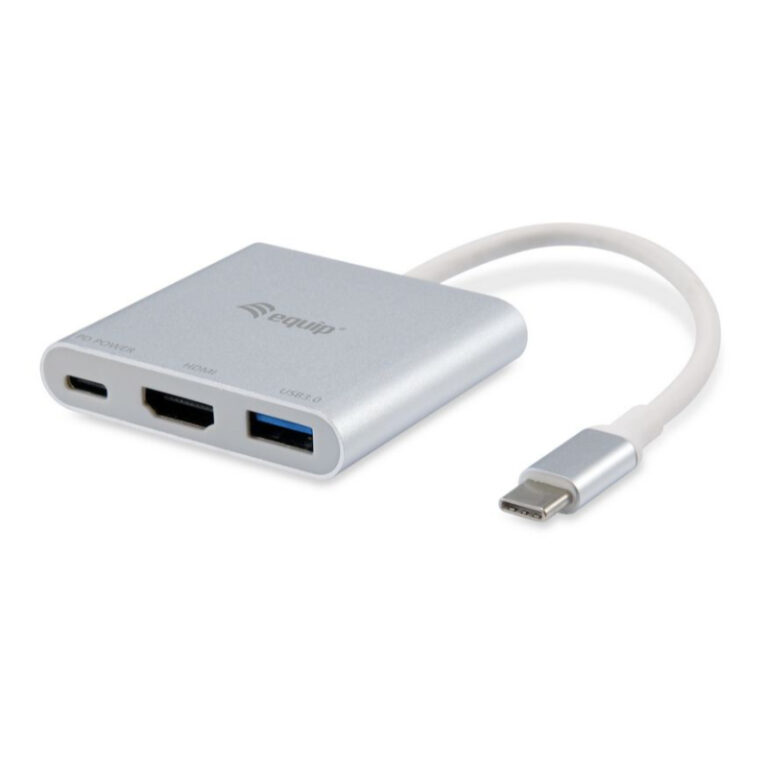 Adaptador Equip Type-C p/ HDMI + USB M/F