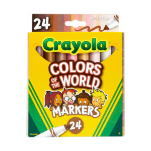 Crayola - Colours of the World 24 Marcadores Ponta Maxi