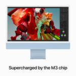 Apple iMac 24" | M3 CPU 8‑core, GPU 8-core | SSD 256GB | 8GB RAM | Azul