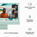 Apple iMac 24" | M3 CPU 8‑core, GPU 8-core | SSD 256GB | 8GB RAM | Verde