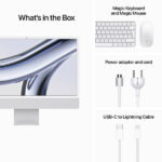 Apple iMac 24" | M3 CPU 8‑core, GPU 8-core | SSD 256GB | 8GB RAM | Prateado
