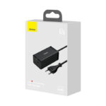 Carregador Baseus GaN5 Pro Fast Charger 67W Dual USB-C/USB-A Preto + HDMI