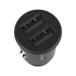 Carregador de Isqueiro Baseus Grain Car Charger 3.1A Dual USB-A Preto