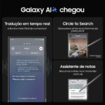 Smartphone Samsung Galaxy S24 Ultra 6.8" 12GB/512GB Dual SIM Preto Titânio