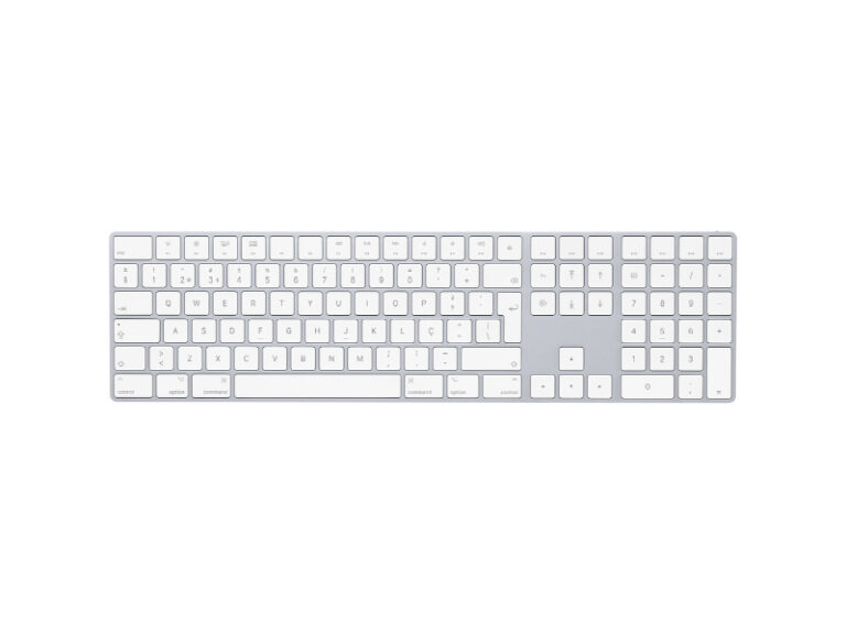 Teclado Apple Magic Keyboard com Numérico Português Prateado