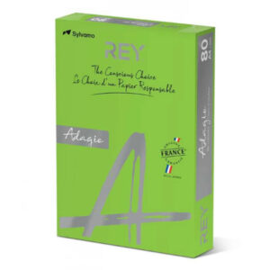 Papel REY Adagio A4 80gr/m2 1 Caixa = 5 resmas - Verde