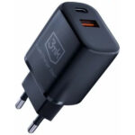 Carregador 3MK Hyper Charger 20W Preto USB+USB-C