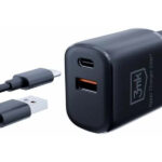 Carregador 3MK Hyper Charger 20W Preto USB+USB-C