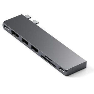 Hub USB-C Satechi Pro Hub Slim 6K 60Hz 100W Space Grey