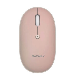 Rato Macally Recarregável Bluetooth | Rosa