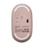 Rato Macally Recarregável Bluetooth | Rosa