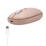 Rato Macally Recarregável Bluetooth | Rosa