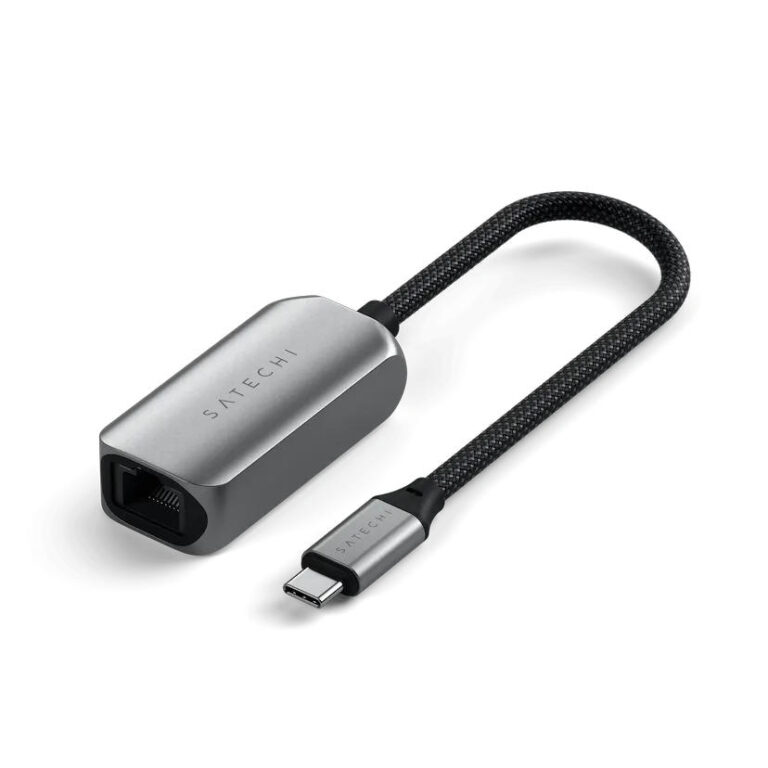 Adaptador de Rede Satechi USB-C 2.5GbE Space Gray