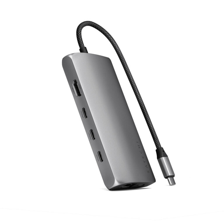 Adaptador Satechi Multiporta USB-C 8K com Ethernet V3 (sg)