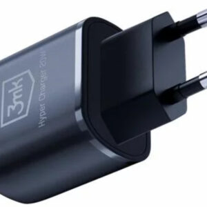 Carregador 3MK Hyper Charger 20W Preto USB+USB-C