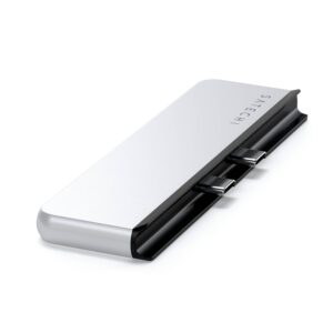Hub USB-C Satechi Dual USB-C para Surface Pro 9 Silver