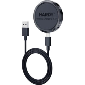 Carregador sem fio 3MK Hardy 2 em 1 15W Preto