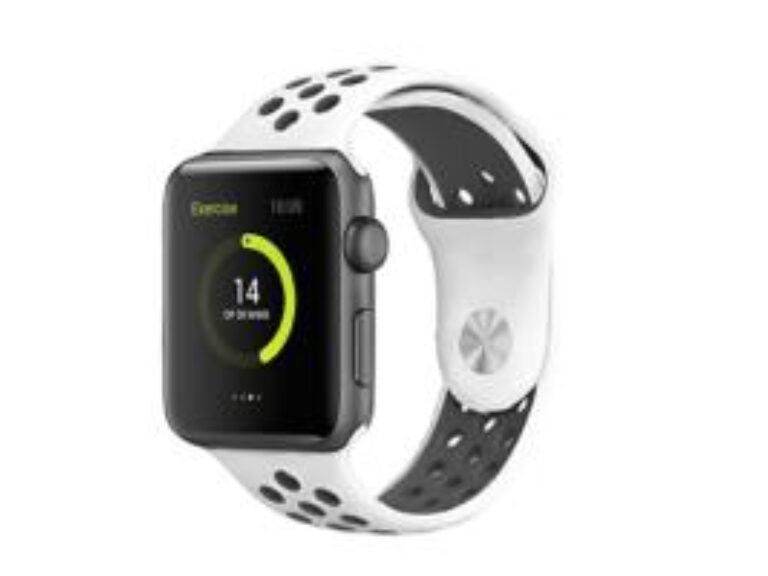 Bracelete esportiva Swissten para Apple Watch 38-41mm (Prata/Preto)
