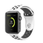 Bracelete esportiva Swissten para Apple Watch 42-49mm (Prata/Preto)