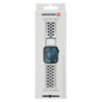 Bracelete esportiva Swissten para Apple Watch 42-49mm (Prata/Preto)