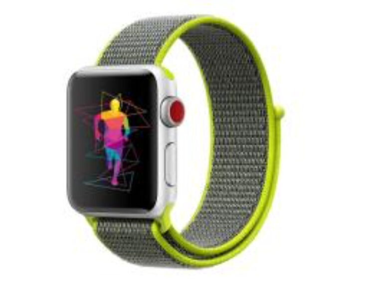 Bracelete Nylon Velcro Swissten para Apple Watch 38-41mm (Verde brilhante)