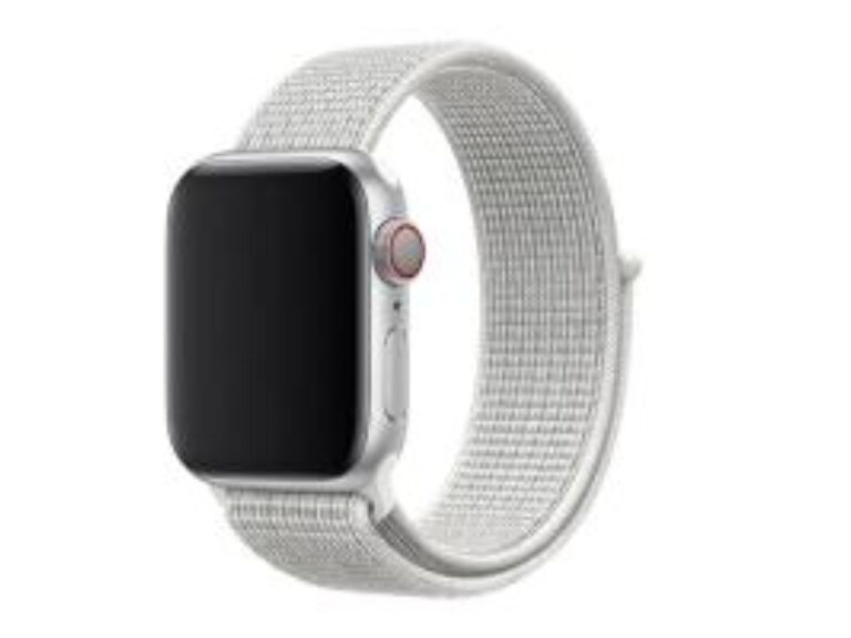 Bracelete Nylon Velcro Swissten para Apple Watch 38-41mm (Branco)