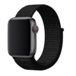 Bracelete Nylon Velcro Swissten para Apple Watch 42-49mm (Preto)