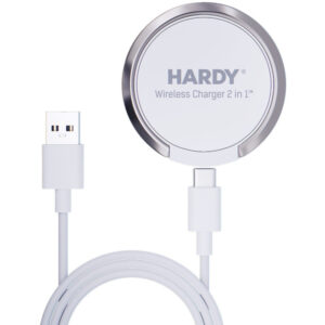 Carregador sem fio 3MK Hardy 2 em 1 15W branco
