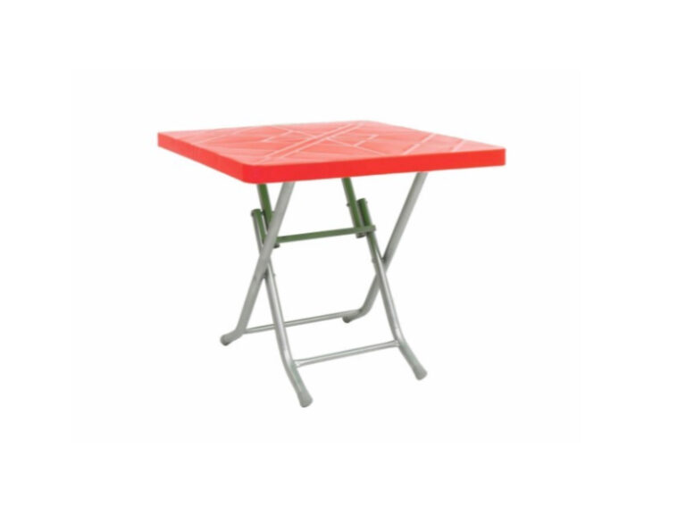 Mesa Picnic Dobrável Vermelho 80X80X75CM