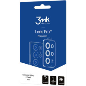 Película de proteção de vidro 3MK temperado Lens Pro para câmeras traseiras Samsung Galaxy Z Fold 5