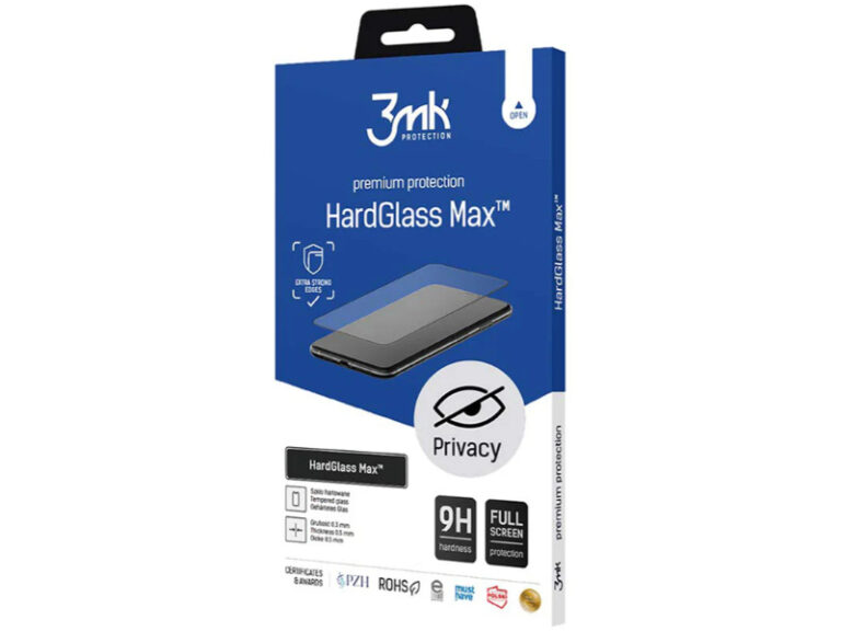 Película 3MK Vidro temperado HardGlass Max Privacidade para Samsung Galaxy A55 5G