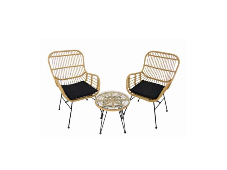 Conjunto 2 Cadeiras + Mesa Castanho 56X57X87CM