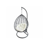 Cadeira de Baloiço Preto 99X68X118/195CM