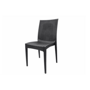 Cadeira Rattan Preto 43X44X88CM