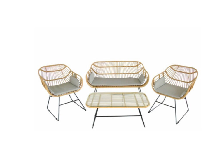 Conjunto 3 Cadeiras + Mesa Castanho 66X67X81CM