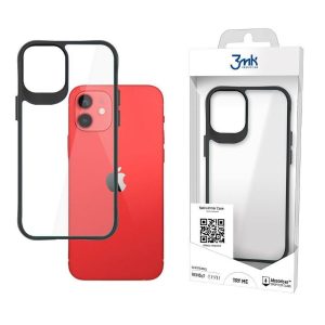 Capa Satin Armor 3MK iPhone 12 e 12 Pro Transparente/Preto